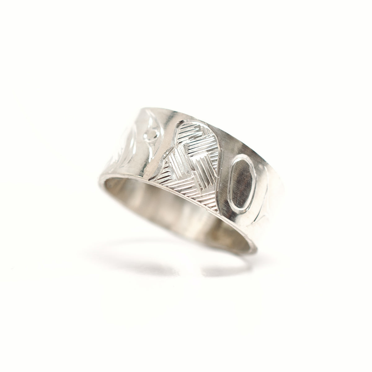 Silver Eagle Ring by Coast Salish artist Jody Sparrow