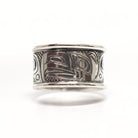 Silver Eagle Ring by Haida artist Carmen Goertzen
