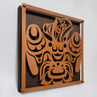 Metal Raven Panel by Kwakiutl artist Trevor Hunt