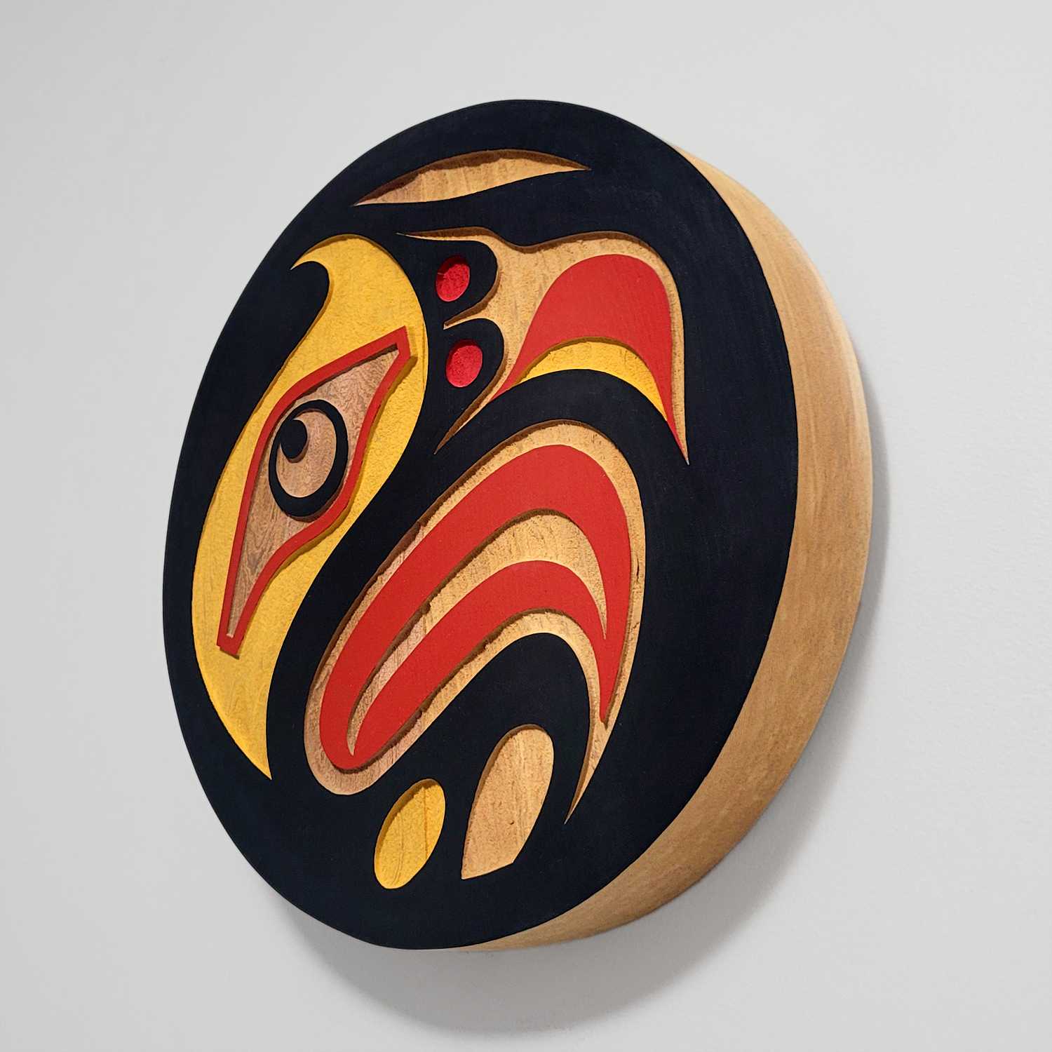 Sandblasted Eagle Panel by Kwakwaka'wakw artist Trevor Hunt