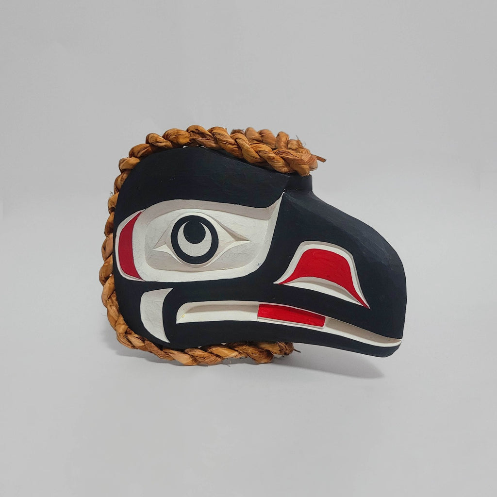 Small Raven Mask by Kwakwaka'wakw carver Gilbert Dawson
