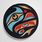 Small Sandblasted Raven Cedar Panel by Kwakiutl carver Trevor Hunt