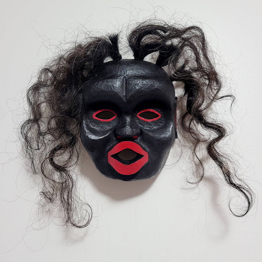 Small Wild Woman Mask by Kwakwaka'wakw artist Shawn Karpes