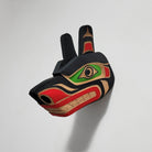 Small cedar wolf mask carved by Gilbert Dawson