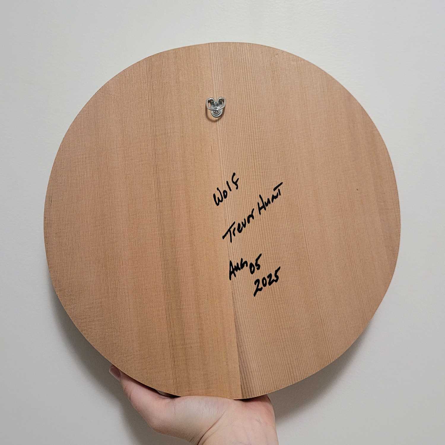 Sandblasted Wolf Panel by Kwakwaka'wakw artist Trevor Hunt