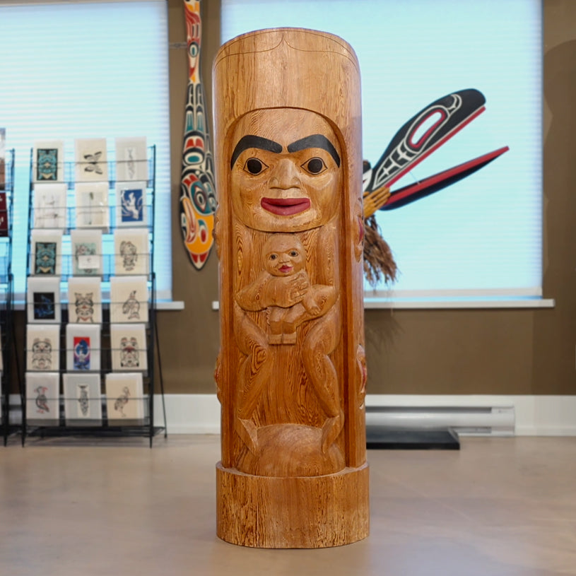 Spirit of Nation Totem Pole by Richard Krentz, Coast Salish