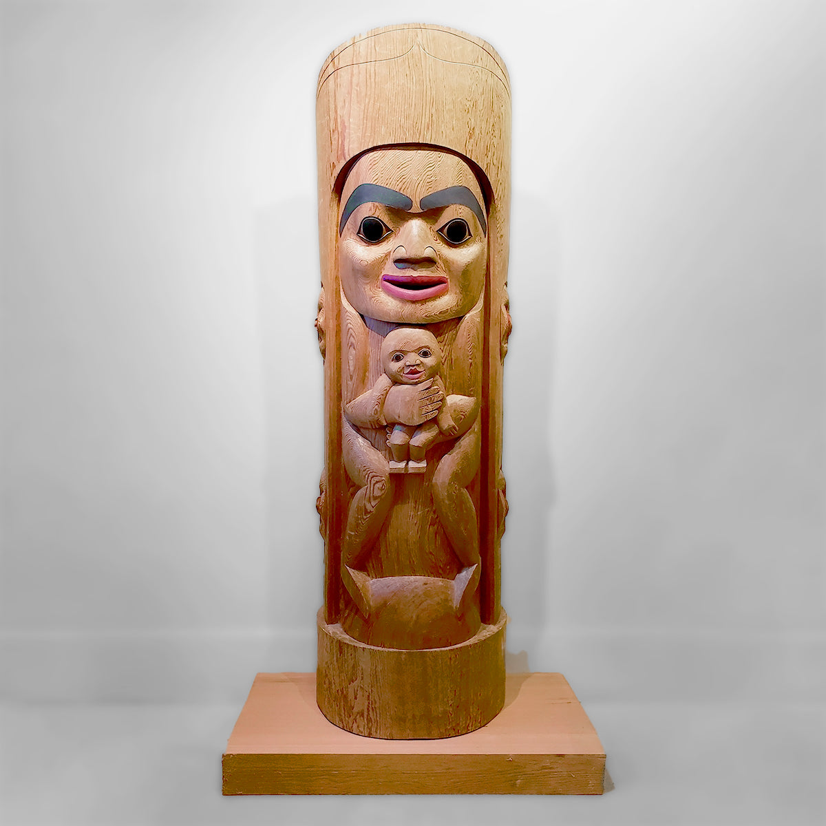 Spirit of Nation Totem Pole by Richard Krentz, Coast Salish