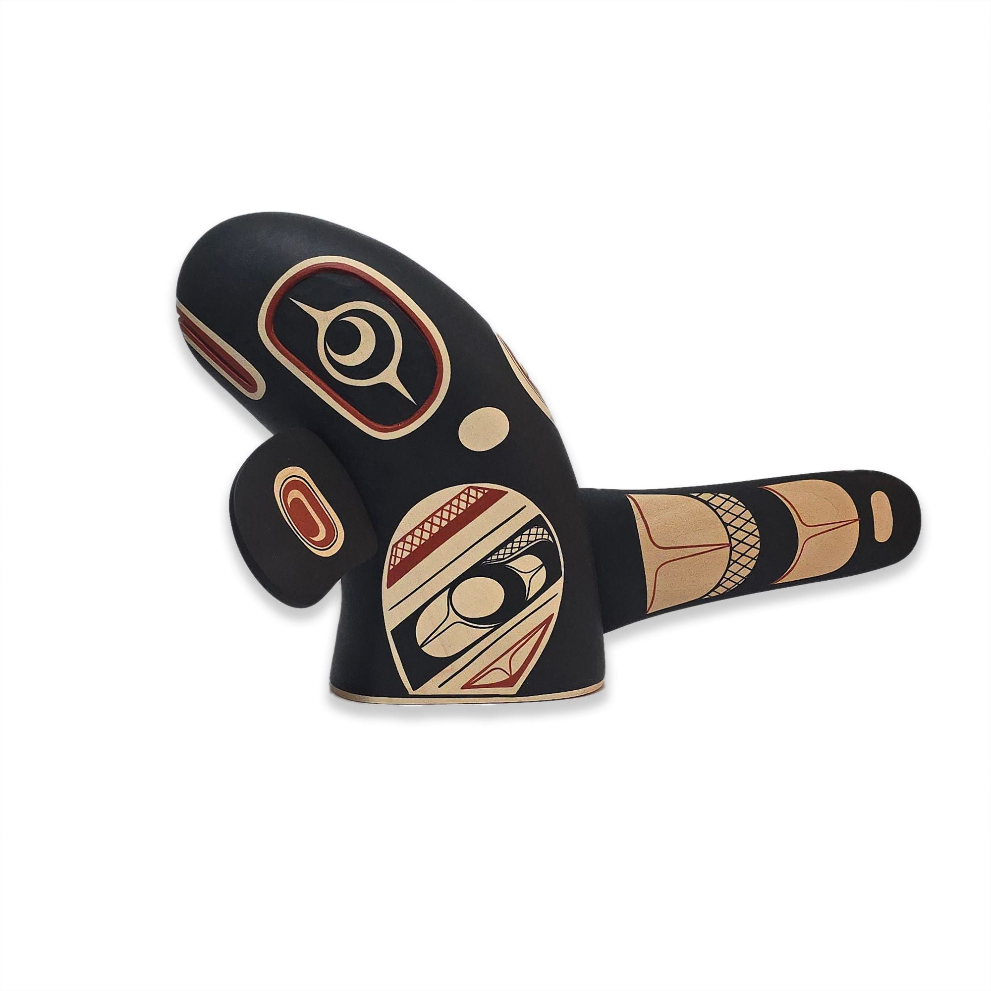 Spyhop Orca sculpture by Kwakwaka'wakw artist Rod Smith