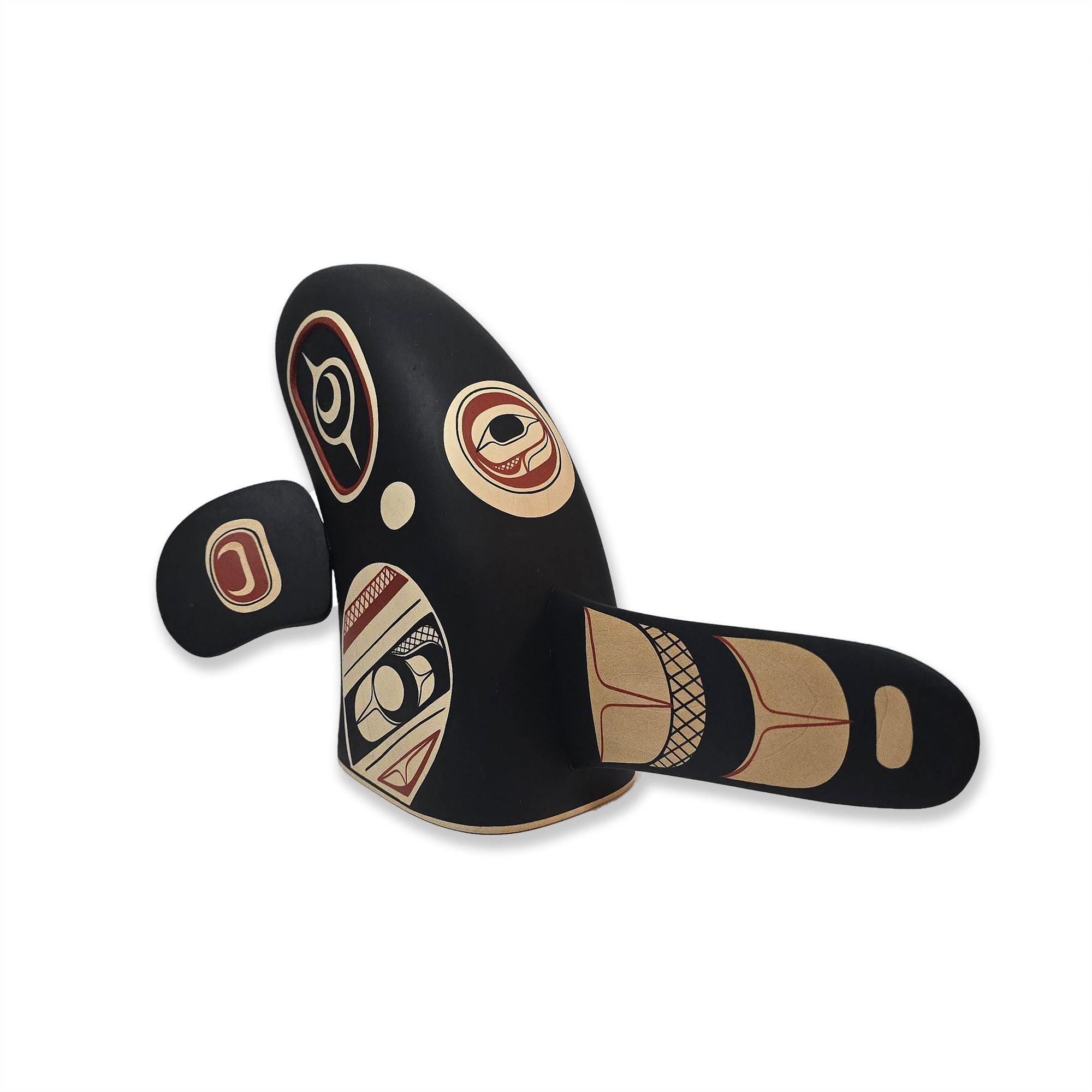 Spyhop Orca sculpture by Kwakwaka'wakw artist Rod Smith