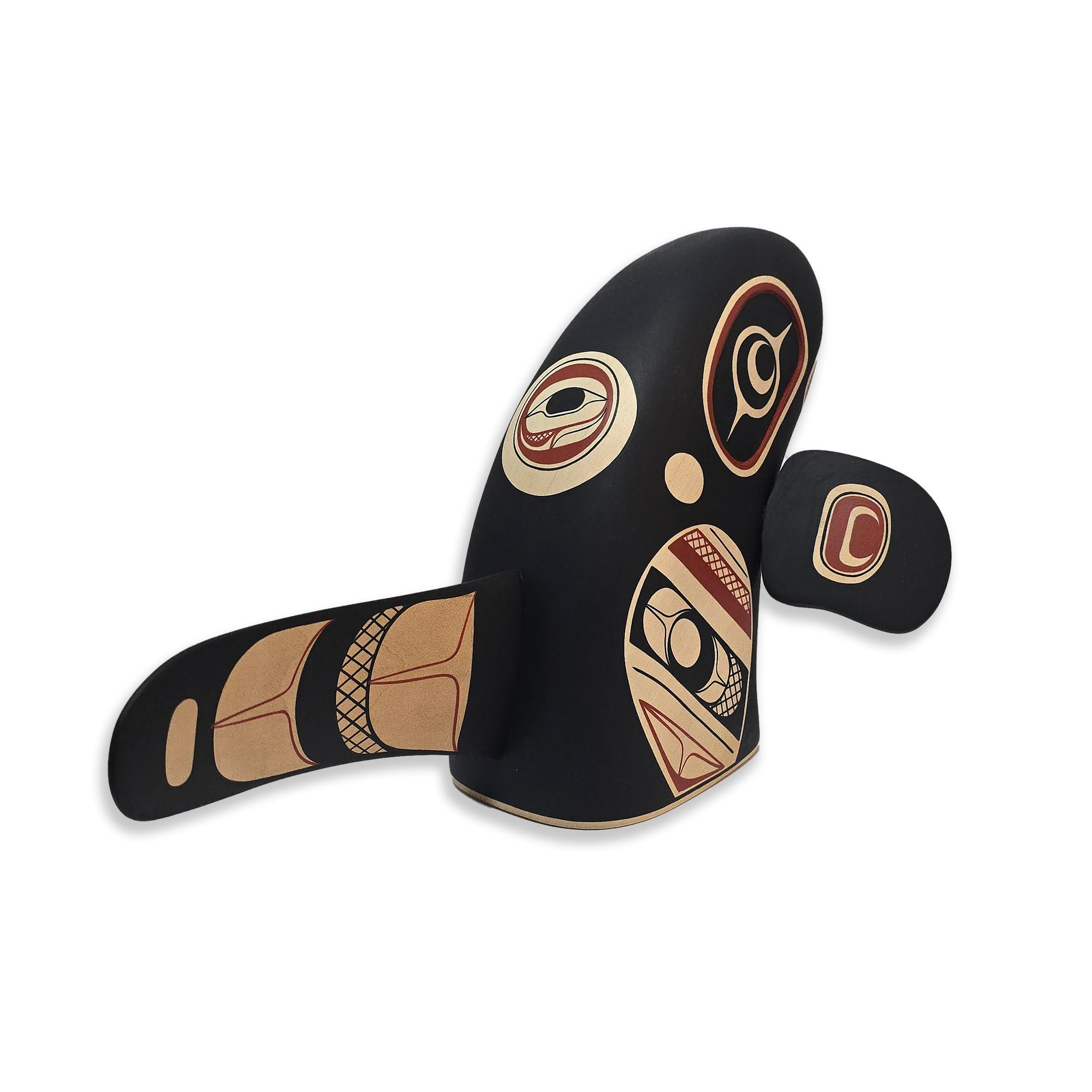 Spyhop Orca sculpture by Kwakwaka'wakw artist Rod Smith