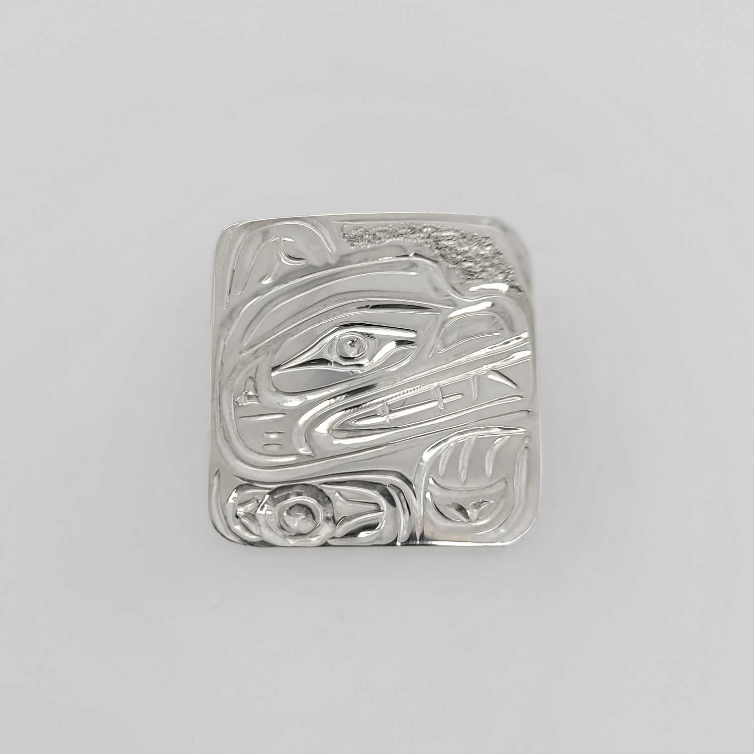 Silver Bear Pendant by Kwakwaka'wakw artist Don Wadhams