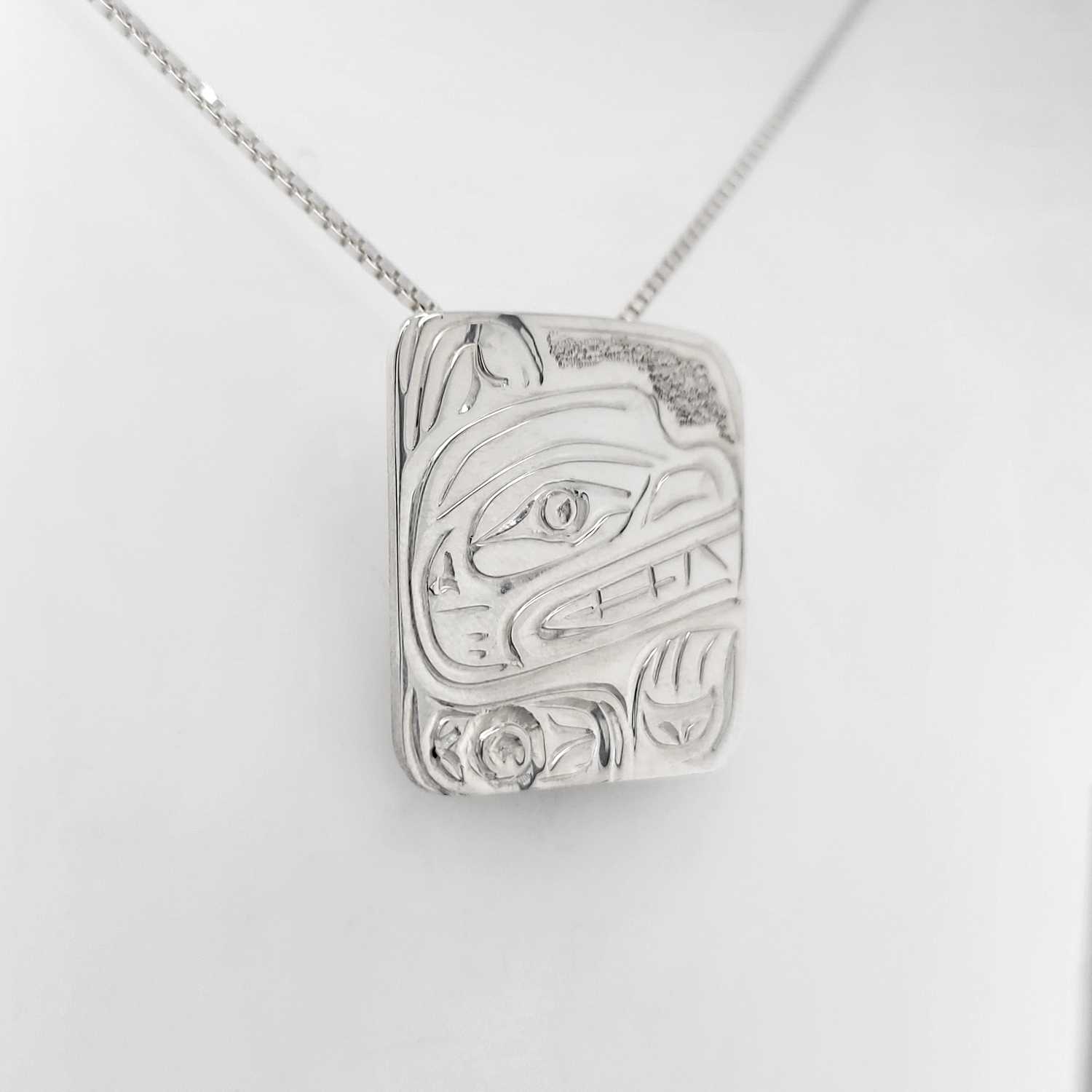 Silver Bear Pendant by Kwakwaka'wakw artist Don Wadhams