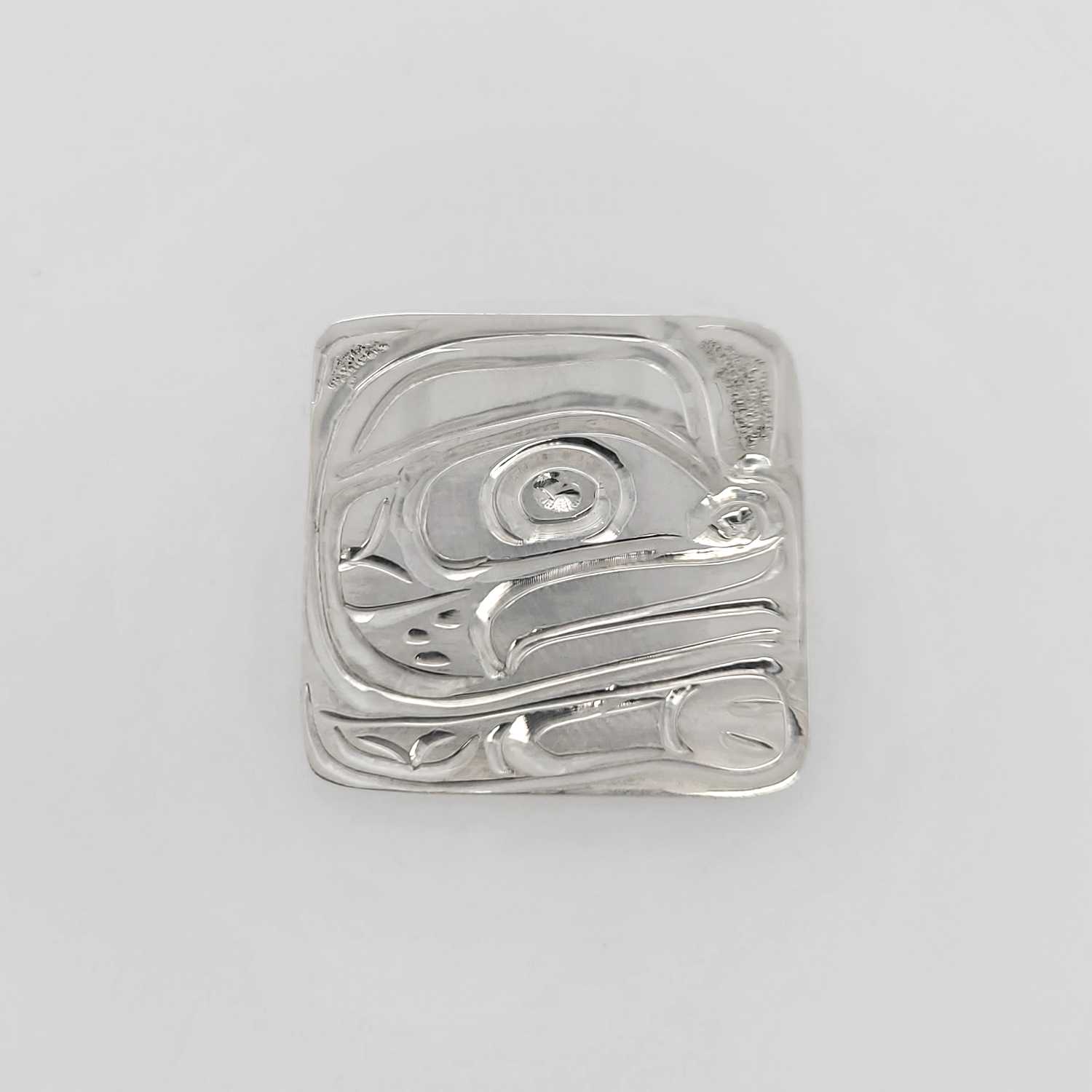 Silver Frog Pendant by Kwakwaka'wakw artist Don Wadhams