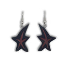 Argillite Starfish Earrings by Haida artist Amy Edgars