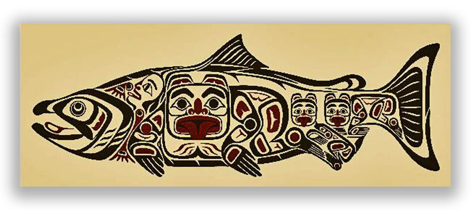 Northwest Native American Art Salmon