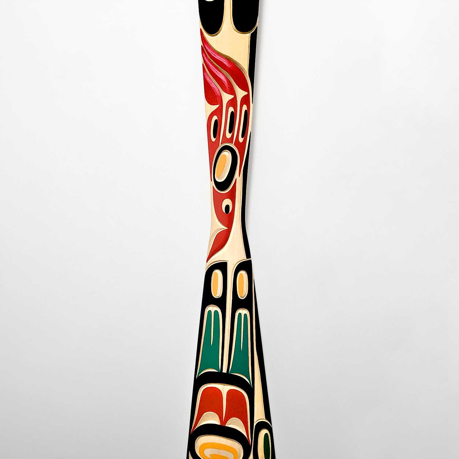 Thunderbird Cedar Paddle by Native carver Tom Hunt