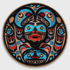 T'lalis, Killer Whale Moon Mask by Kwakiutl carver Trevor Hunt