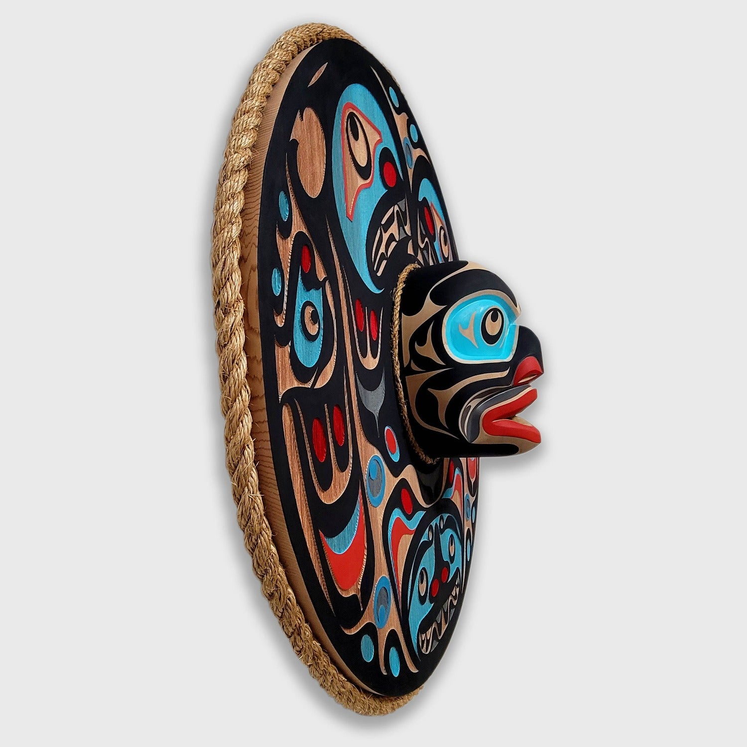 T'lalis, Killer Whale Moon Mask by Kwakiutl carver Trevor Hunt