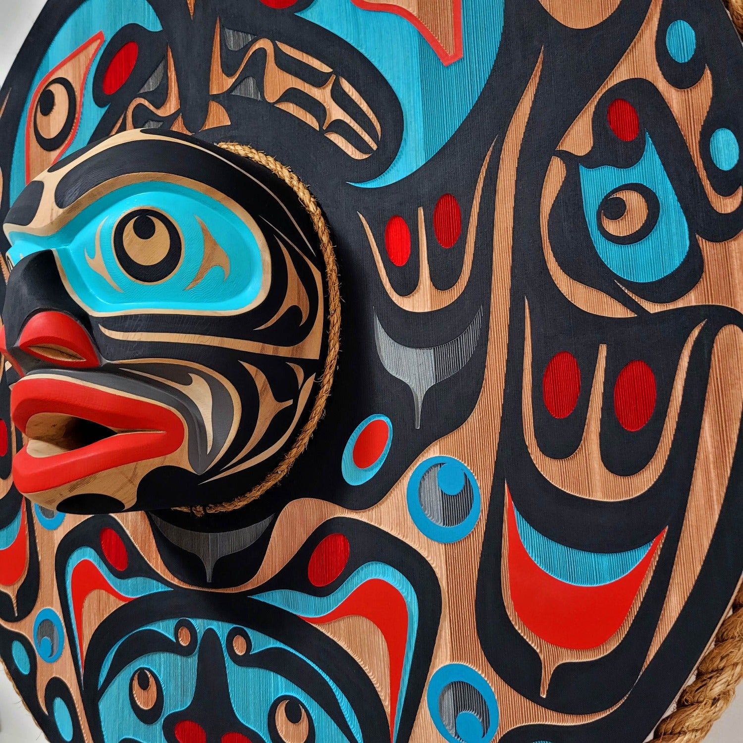 T'lalis, Killer Whale Moon Mask by Kwakiutl carver Trevor Hunt