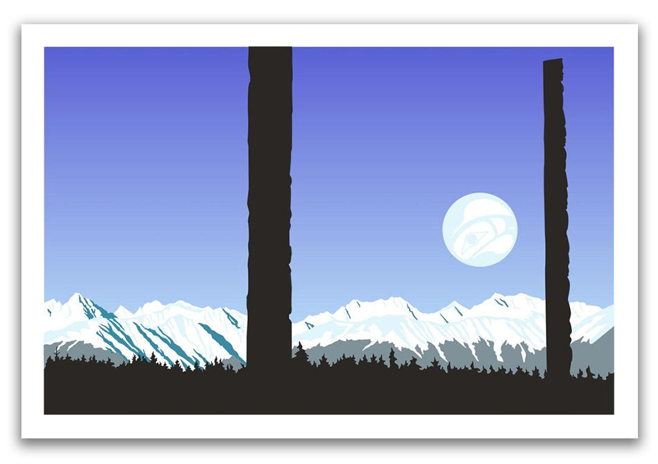 Totem Country Limited Edition Print by Tsimshian artist Roy Vickers
