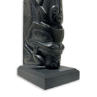 Argillite Totem of Figures and Faces by Haida artist Chris Russ