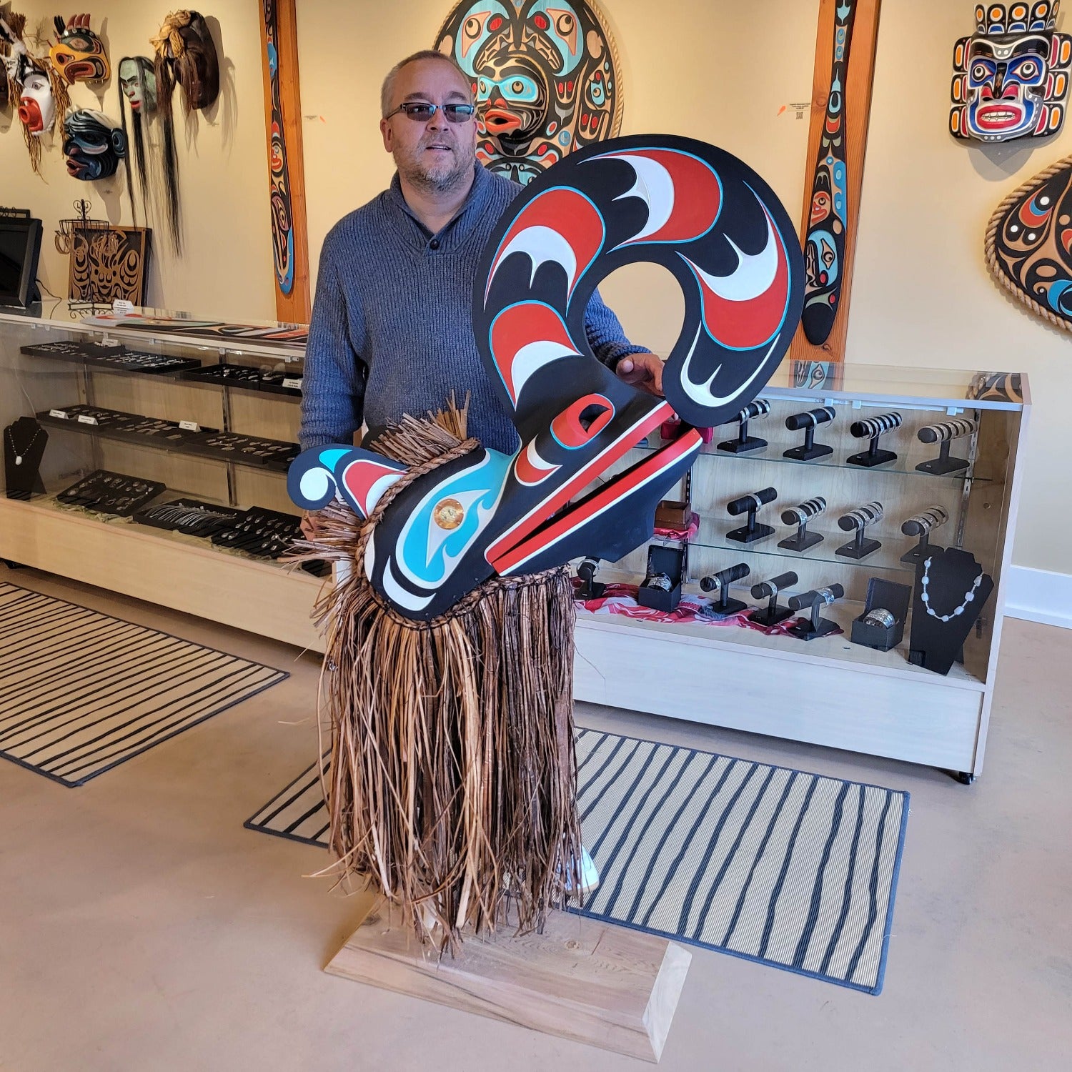 Crooked Beak Headdress by Kwakiutl carver Trevor Hunt