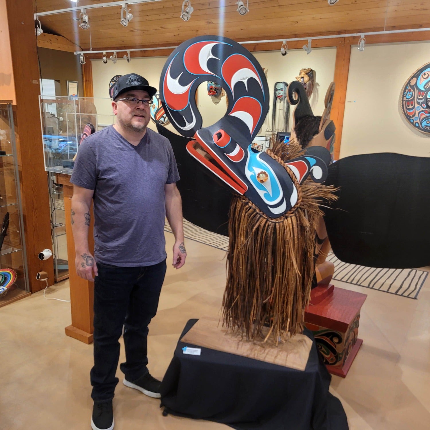 Crooked Beak Headdress by Kwakiutl carver Trevor Hunt