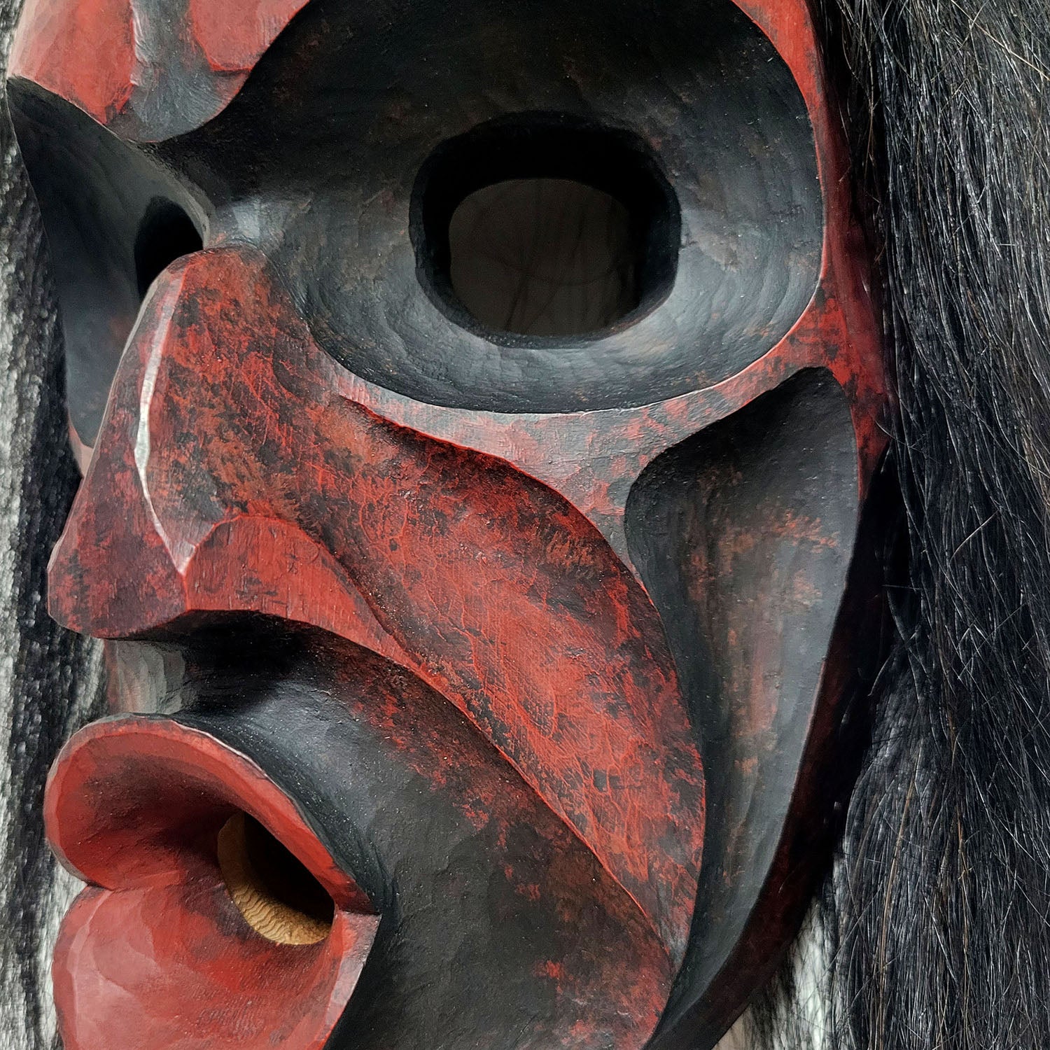 Wild Woman of the Woods Mask by Kwakwaka'wakw carver Erich Glendale