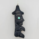 Argillite Watchman Pendant by Haida artist Gryn White