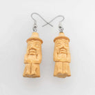 Cedar Watchman Earrings by Haida artist Leon Ridley