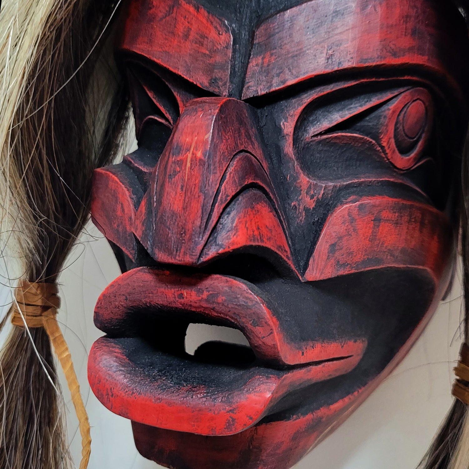 Wild Woman of the Woods Mask by Kwakwaka'wakw carver Aubrey Johnston