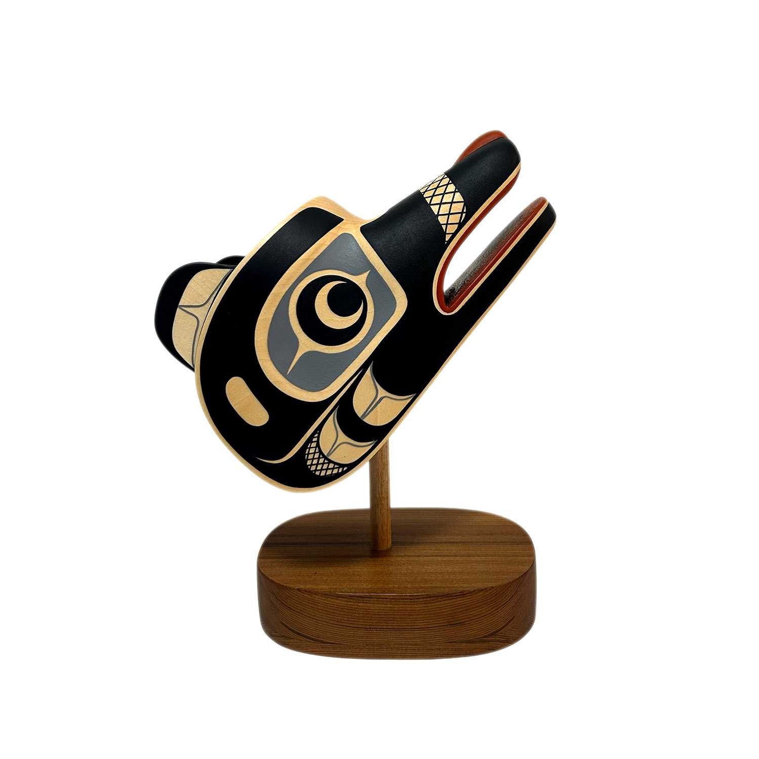 Wolf maskette by Kwakwaka'wakw artist Rod Smith