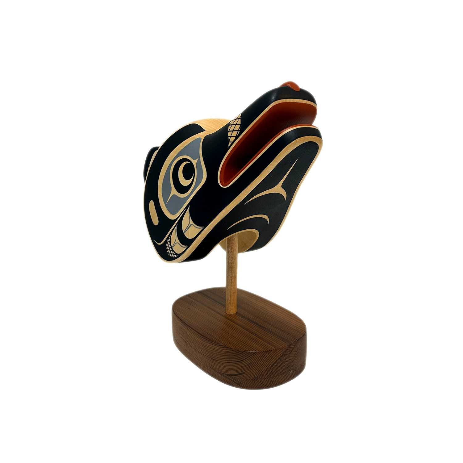 Wolf maskette by Kwakwaka'wakw artist Rod Smith