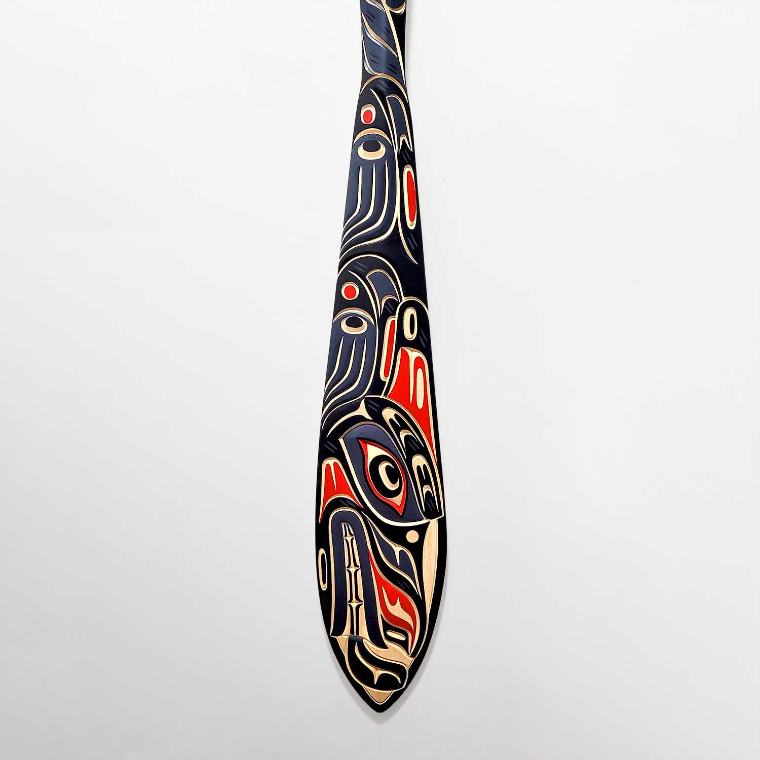 Wolf Paddle by Kwakwaka'wakw carver Tom Hunt