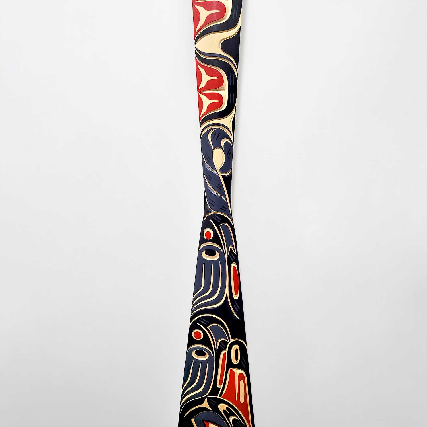 Wolf Paddle by Kwakwaka'wakw carver Tom Hunt