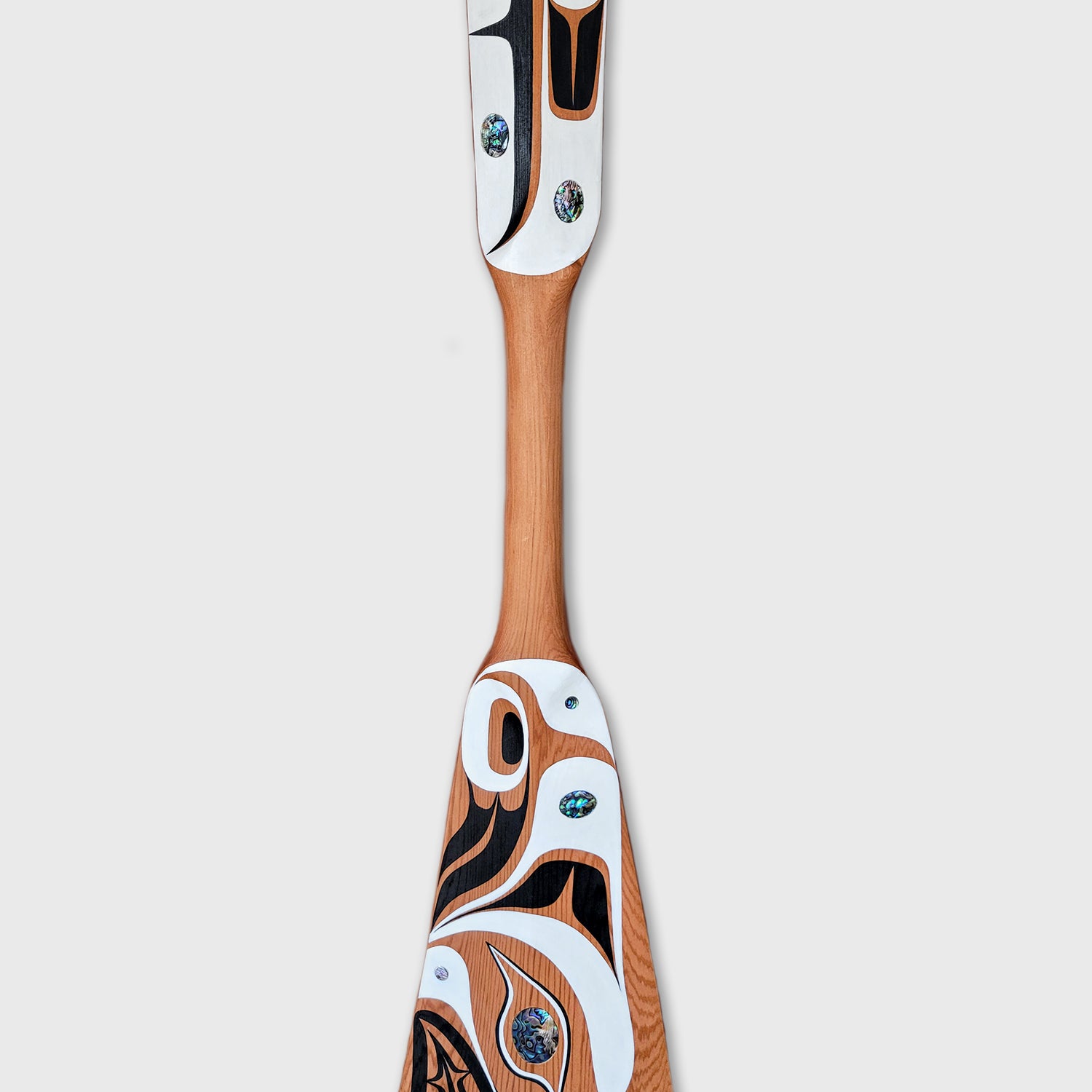 Wolf Paddle by Kwakwaka'wakw artist Jessica Chickite