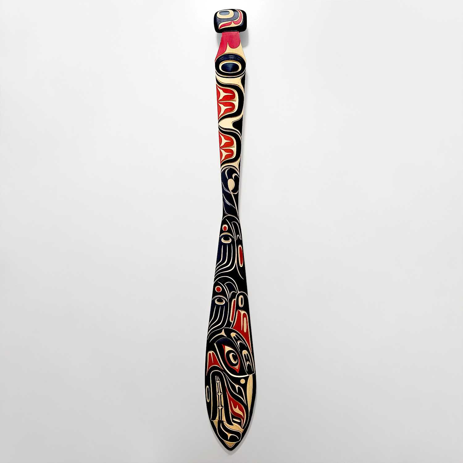 Wolf Paddle by Kwakwaka'wakw carver Tom Hunt