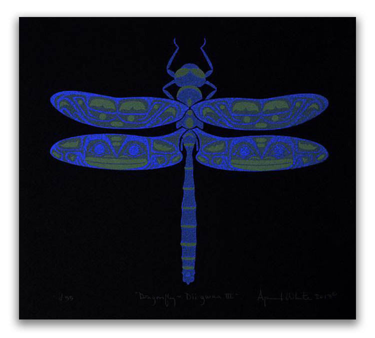 Dragonfly Limited Edition Print by Haida artist April White