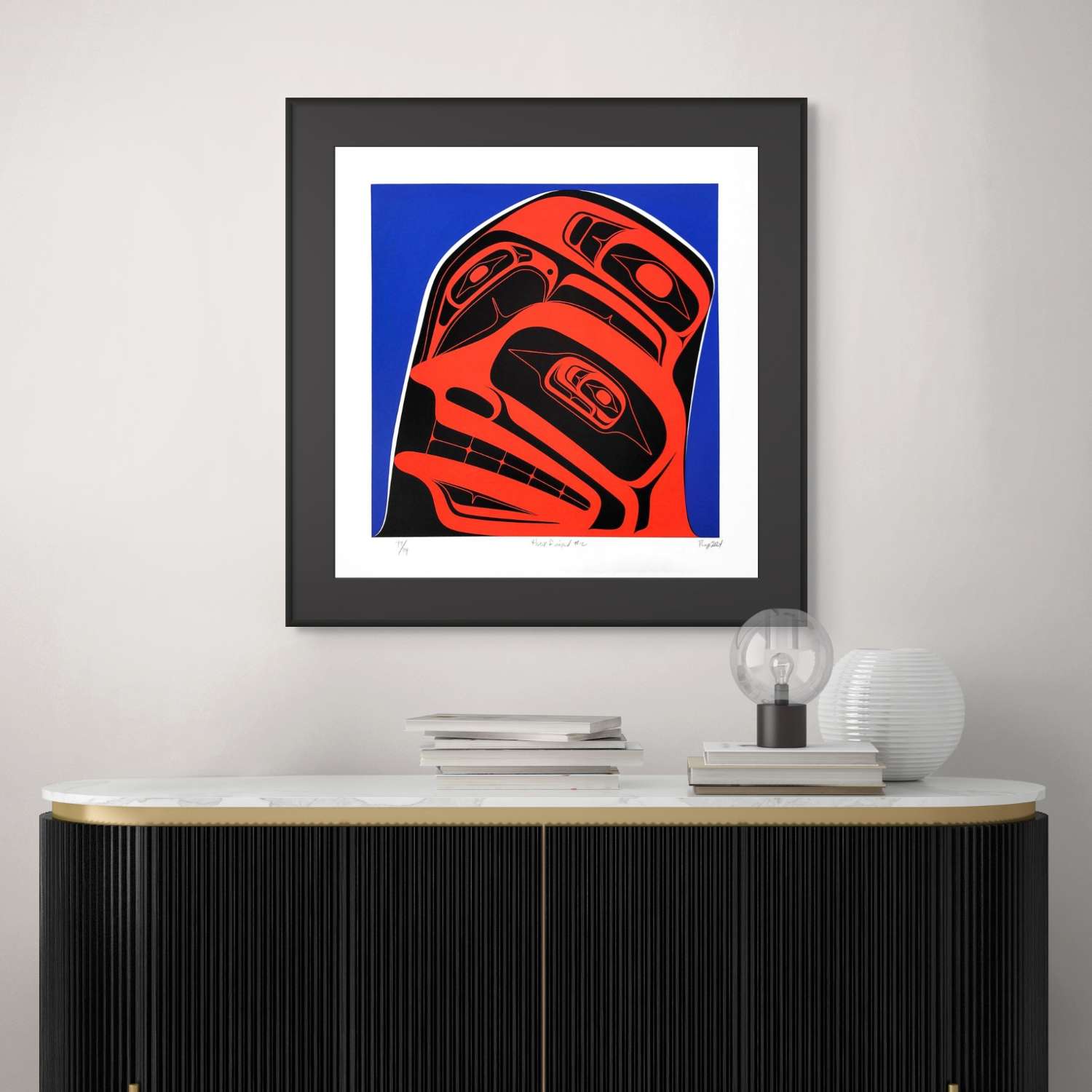 Three Finned #2 Limited Edition Print by Reg Davidson, Haida Three Finned #2 Limited Edition Print by Reg Davidson, Haida