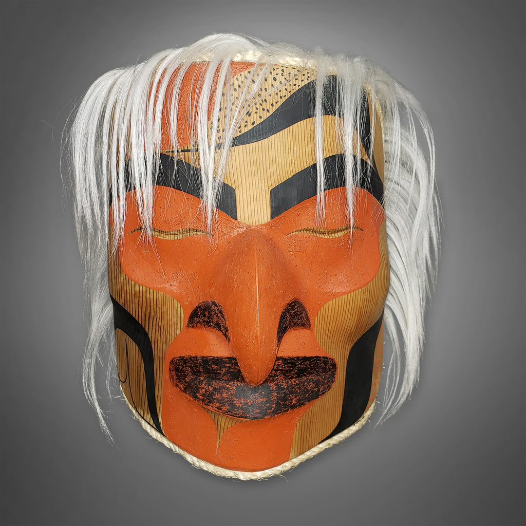 First Nation Hawk Portrait Mask by Nuu-chah-nulth carver Douglas David