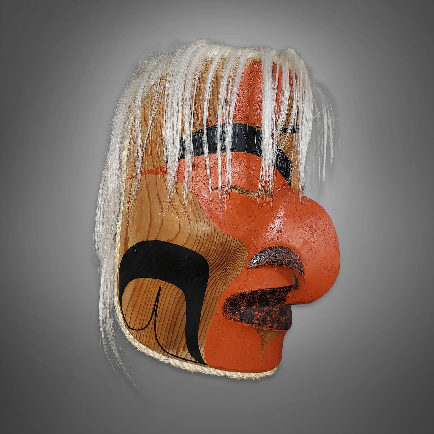 First Nation Hawk Portrait Mask by Nuu-chah-nulth carver Douglas David