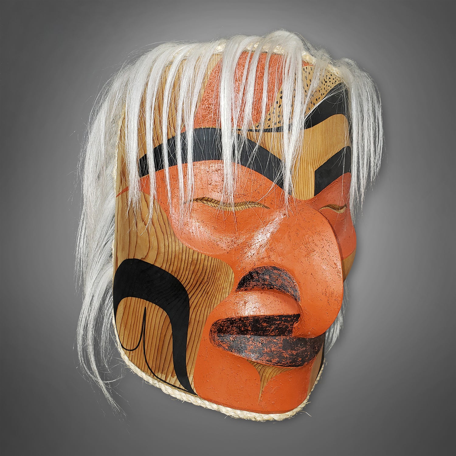 First Nation Hawk Portrait Mask by Nuu-chah-nulth carver Douglas David