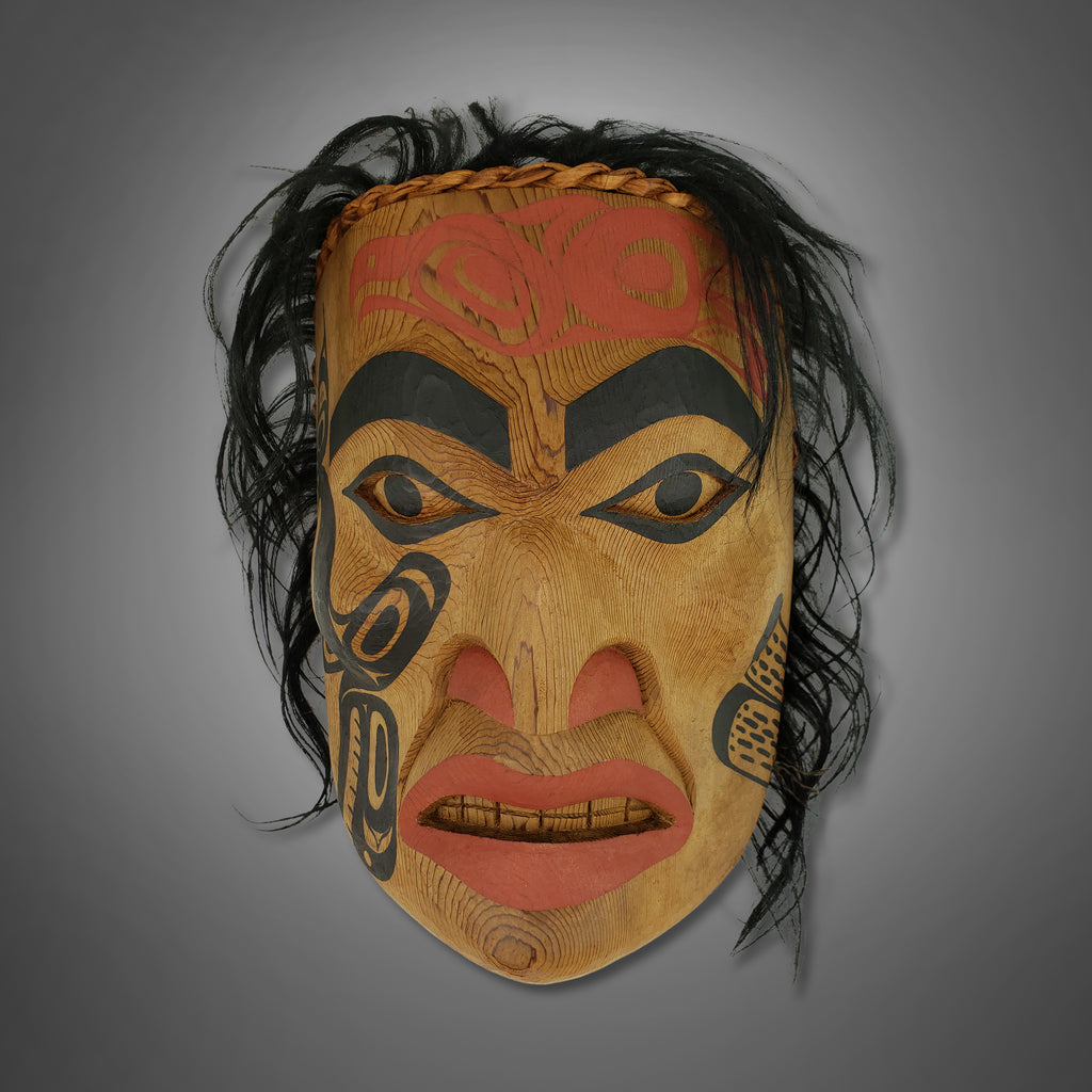First Nations Warrior Mask by Nuu-chah-nulth carver Douglas David