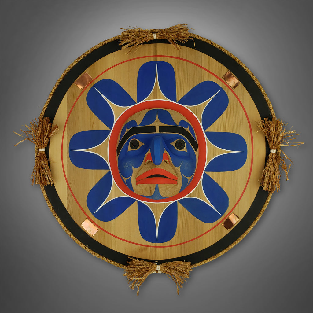 Moon and Sun Mask by Cree carver Jay Brabant