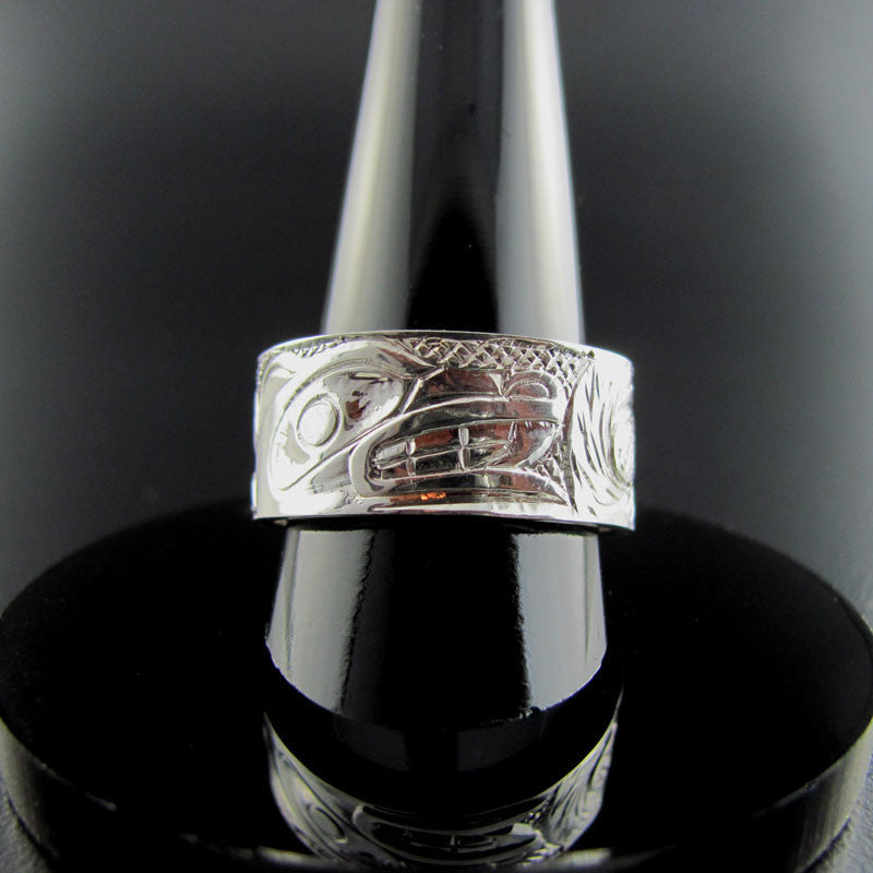 Haida Wolf Silver Ring