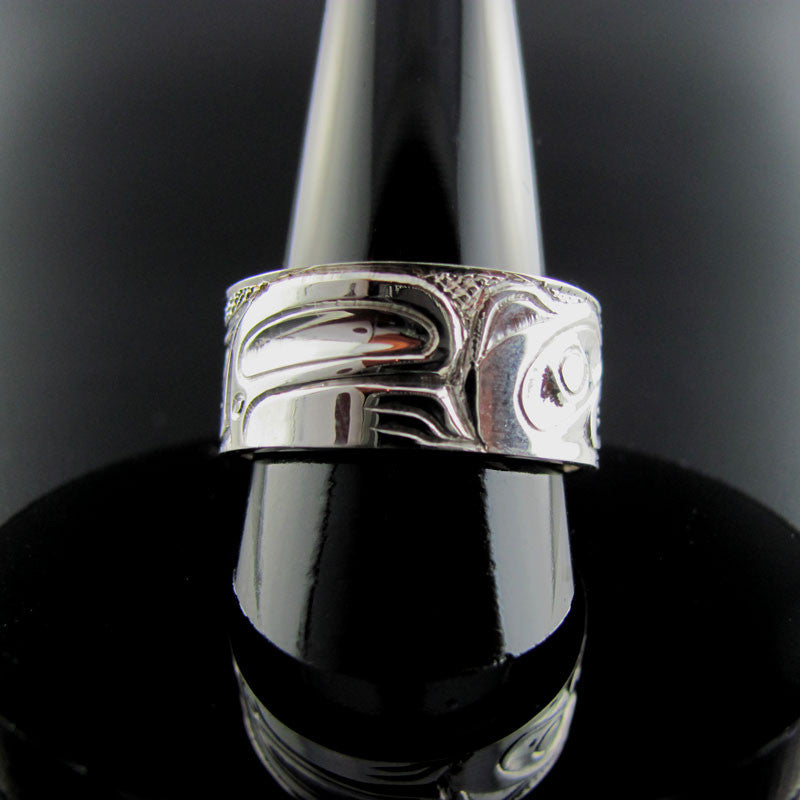 Haida Wolf Silver Ring