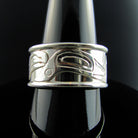 Haida Raven Silver Band