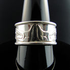 Haida Raven Silver Band