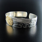 Haida Orca Gold Silver Bracelet