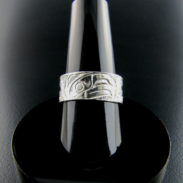 Eagle Silver Ring by Haida artist Carmen Goertzen – Spirits of the West ...